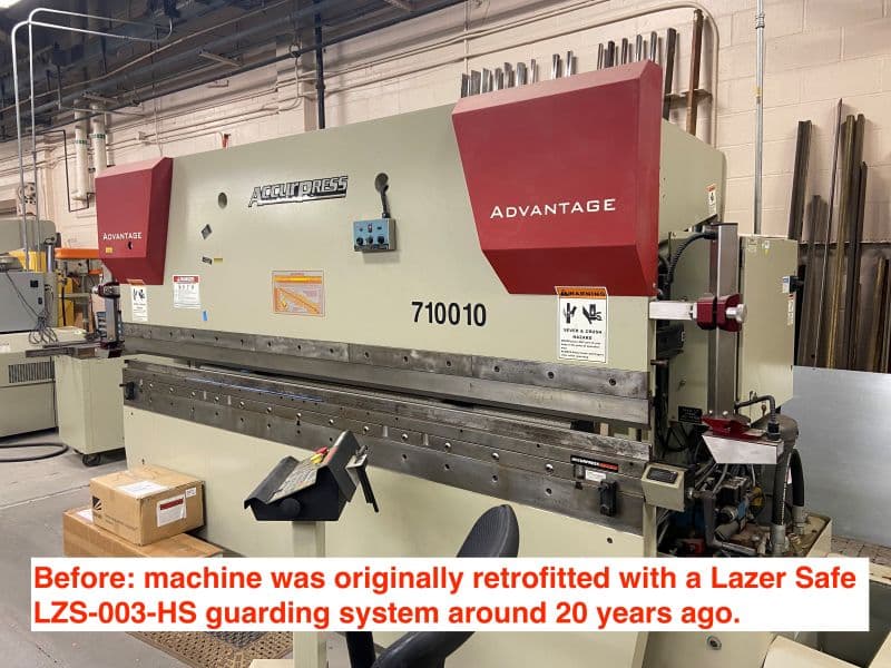 Accurpress Advantage 710010 (legacy LZS-003-HS) with Lazer Safe Sentinel installed