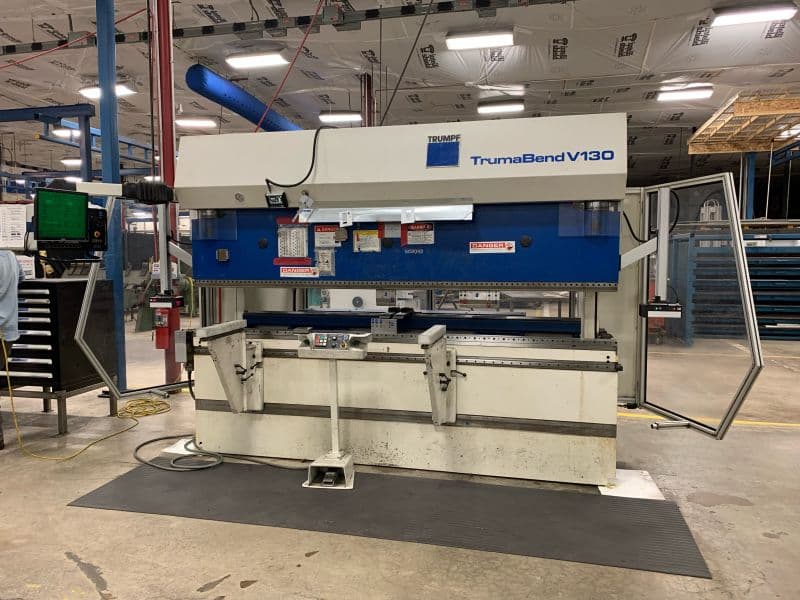 Trumpf TrumaBend V130 with Lazer Safe Sentinel installed